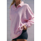 Essentials Women's Classic-Fit Long-Sleeve Open Crew Neck  Hooded Sweatshirt