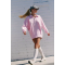 Essentials Women's Classic-Fit Long-Sleeve Open Crew Neck  Hooded Sweatshirt