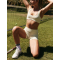 Workout Outfits for Women 2 Piece Seamless Ribbed High Waist Shorts with Sports Bra Exercise Set