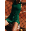 Tennis Dress with Shorts & Bra U Neck Golf Sleeveless Athletic Workout Dress with 2 Pockets