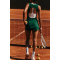 Tennis Dress with Shorts & Bra U Neck Golf Sleeveless Athletic Workout Dress with 2 Pockets