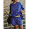 Two Piece Outfits for Women Lounge Sets Button Down Top and Shorts Set Over-sized Shirts