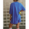 Two Piece Outfits for Women Lounge Sets Button Down Top and Shorts Set Over-sized Shirts