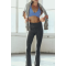 Custom Logo Yoga Bra, Essentials Women's Active Top Medium Support Racerback Sports Bra
