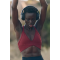 YOGA Butterluxe Womens Ruched V Neck Sports Bra - Y Back Spaghetti Thin Strap Wireless Padded Bra Yoga Crop Top
