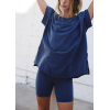 Oversized Shirts for Women Short Sleeve Crew Neck T shirt Loose Fit Pullover 2025 Fall Fashion Outfits