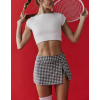 OEM logo  Womens' Sports Bra Longline Wirefree Padded with Medium Support Crop Top
