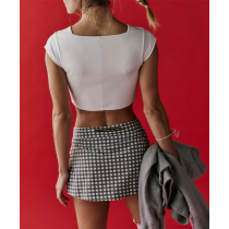 OEM logo  Womens' Sports Bra Longline Wirefree Padded with Medium Support Crop Top