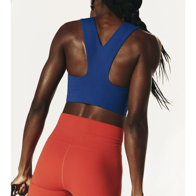 Custom Activewear OEM - Women's Fitness Crop Top Sports Bra with Removable Padding | High-Quality Manufacturing for Bulk Orders