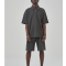 2 Piece Zip Tracksuit Polo Shirt and Shorts Sets Short Sleeve Summer Casual Outfit