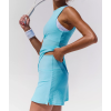 Custom Women's Tennis Dress with Built-in Shorts | Ribbed Activewear for Sports Brands | OEM Manufacturing of High-Quality Tennis Apparel with Performance Features