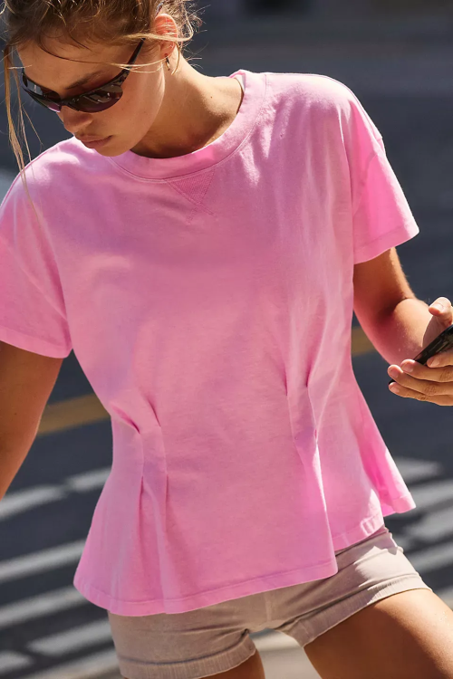 Women's short sleeve activewear  t shirts crew neck raglan sleeve sports tees