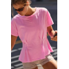 Women's short sleeve activewear t shirts crew neck raglan sleeve sports tees