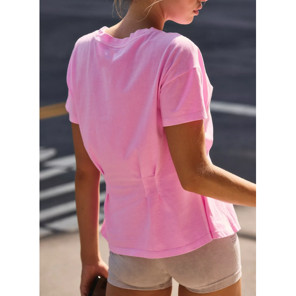 Women's short sleeve activewear t shirts crew neck raglan sleeve sports tees