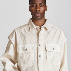 Men's Casual Lightweight Shirt Jacket Work Shacket Jackets Military Button Down Overshirt With Flap Pockets