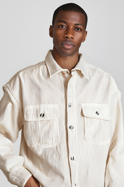 Men's Casual Lightweight Shirt Jacket Work Shacket Jackets Military Button Down Overshirt With Flap Pockets