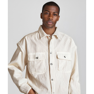 Men's Casual Lightweight Shirt Jacket Work Shacket Jackets Military Button Down Overshirt With Flap Pockets