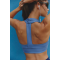 Custom Activewear Manufacturer - OEM Scoop Neck Sports Bra with Supportive Hollow Back, Removable Padding & Spaghetti Straps for Yoga and Gym Wear