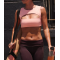 YOGA Womens Butterluxe Adjustable Spaghetti Strap Sports Bra - Scoop Neck Wireless Padded Yoga Workout Crop Top
