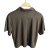 Athletic Waffle Textured Solid Blank Quick Dry Sweat Wicking Lapel Golf Tennis Sport Lightweight