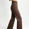 Women Crossover High Waist Flare Yoga Pants Soft Stretchy Bootcut Slim Fit Sports Casual Trousers