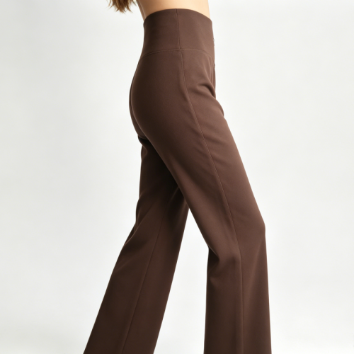 Women Crossover High Waist Flare Yoga Pants Soft Stretchy Bootcut Slim Fit Sports Casual Trousers