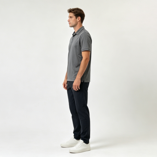 Men's Quick Dry Short Sleeve Polo Shirts Breathable Lightweight Business Casual Golf Work Top