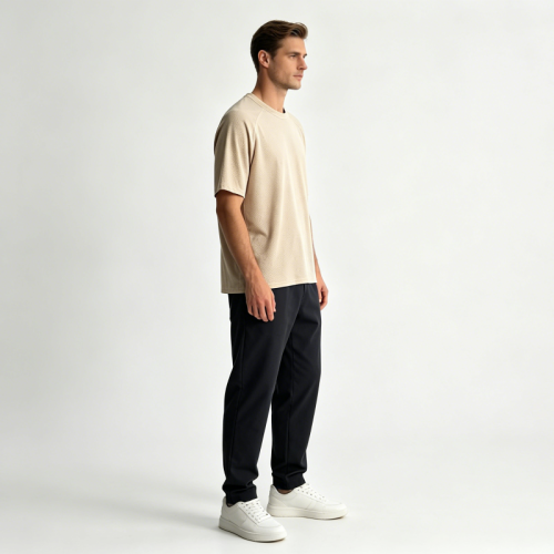 Hollow Mesh Performance Men's Athletic 4 Way Stretch Regular Fit Outdoor Exercise Casual Top Blank