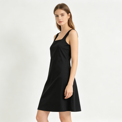 Women's one piece polo neck golf dress slim fit lightweight tennis clothing