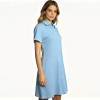 Women Short Sleeve Polo Dress Breathable Fabric Golf Tennis Sports Dress Casual Loose Mini Dress
