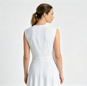 Women Short Sleeve Polo Dress Breathable Fabric Golf Tennis Sports Dress Casual Loose Mini Dress