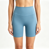 Mid Waisted Naked Sense Yoga Shorts Women Elastic Slimming Breathable Quick Dry Running Fitness
