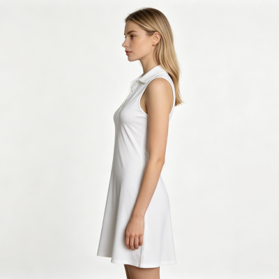 Women Sleeveless Halter for Tennis Dress Breathable Quick Dry Stretch Golf Athletic Mini Casual