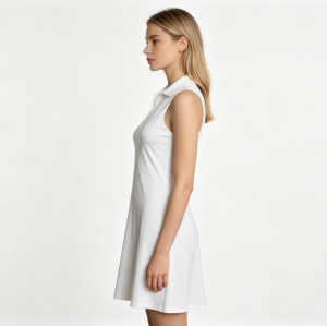 Women Sleeveless Halter for Tennis Dress Breathable Quick Dry Stretch Golf Athletic Mini Casual