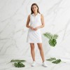 Women Sleeveless Halter for Tennis Dress Breathable Quick Dry Stretch Golf Athletic Mini Casual