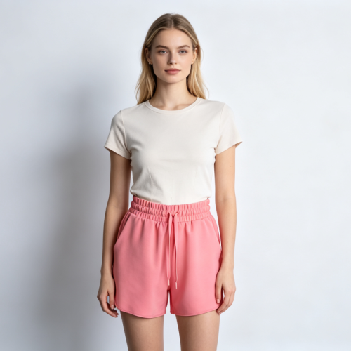 Women Sports Hot Drawstring Closure Loose Fit Four Way Stretch Quick Dry Breathable