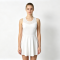 Women Mesh Sleeveless Tennis Dress Workout Athletic Skort Dress Casual Golf Exercise Mini Dress