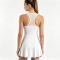 Women Mesh Sleeveless Tennis Dress Workout Athletic Skort Dress Casual Golf Exercise Mini Dress