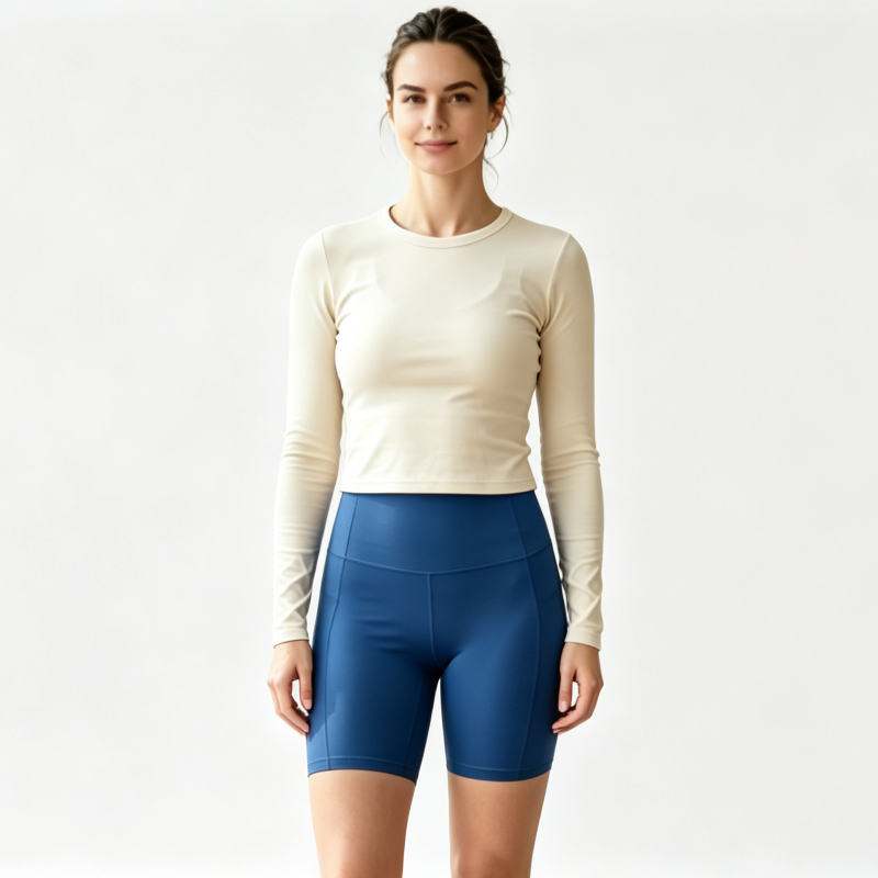 High-waist running shorts