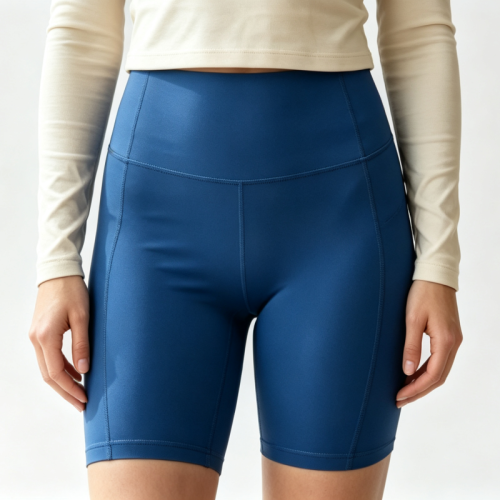 Women's High Waist Yoga Shorts Tummy Control 4-Way Stretch with Pockets Buttery Soft