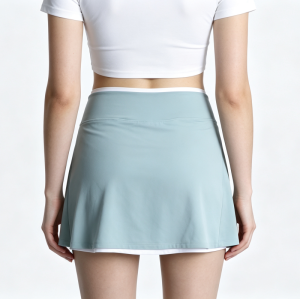 Lightweight Breathable Tennis Skirt for Women V-Waist Design with Liner Shorts Anti-Slip