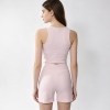 Women Soft Nude Athleisure Set Slim Fit Gym Running Activewear Two Piece Tracksuit