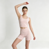Women Soft Nude Athleisure Set Slim Fit Gym Running Activewear Two Piece Tracksuit