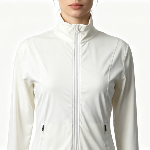 Women Mesh Athletic Jacket Turtleneck Sports Breathable Lightweight Summer Training Outerwear
