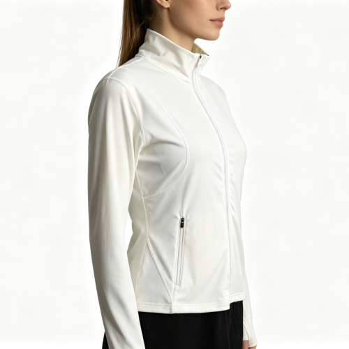 Women Mesh Athletic Jacket Turtleneck Sports Breathable Lightweight Summer Training Outerwear