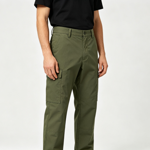 Mens Lightweight Quick Dry Cargo Pants Custom Elastic Waist Multi Pocket Outdoor Work Trousers