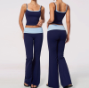 2026 Emerging Yoga Apparel Trends New Arrival Color Block Custom Yoga Sets