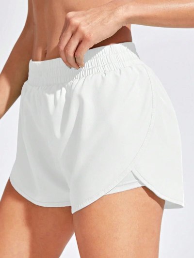 Women 2-in-1 Yoga Shorts Quick Dry Built-in Liner Gym Workout Running Sport Shorts