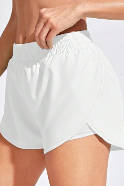 Women 2-in-1 Yoga Shorts Quick Dry Built-in Liner Gym Workout Running Sport Shorts
