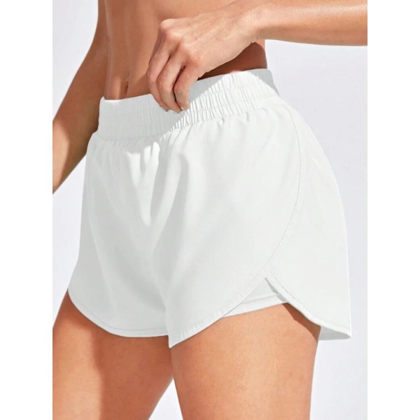 Women 2-in-1 Yoga Shorts Quick Dry Built-in Liner Gym Workout Running Sport Shorts